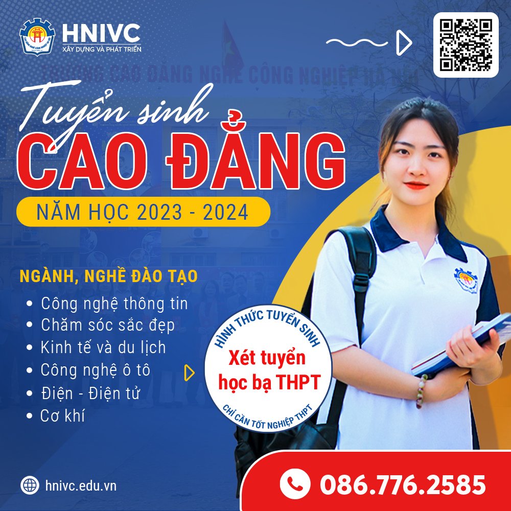 Thông báo tuyển sinh cao đẳng năm học 2023 – 2024