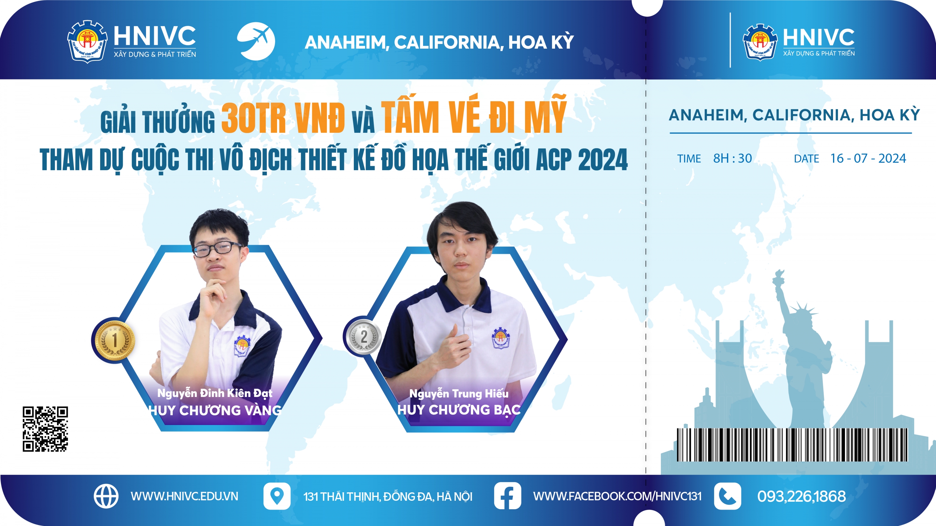 Niềm Tự Hào Và Vinh Quang: Sinh Viên Trường Cao Đẳng Nghề Công Nghiệp Hà Nội Đạt Giải Nhất Quốc Gia cuộc thi Vô địch Thiết kế Đồ họa Thế giới (ACPWC)