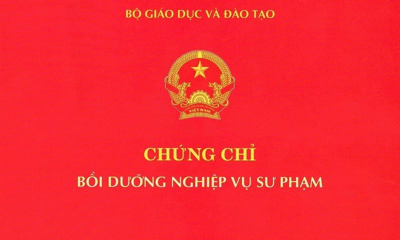 Chứng chỉ sư phạm dạy nghề các trình độ năm 2021