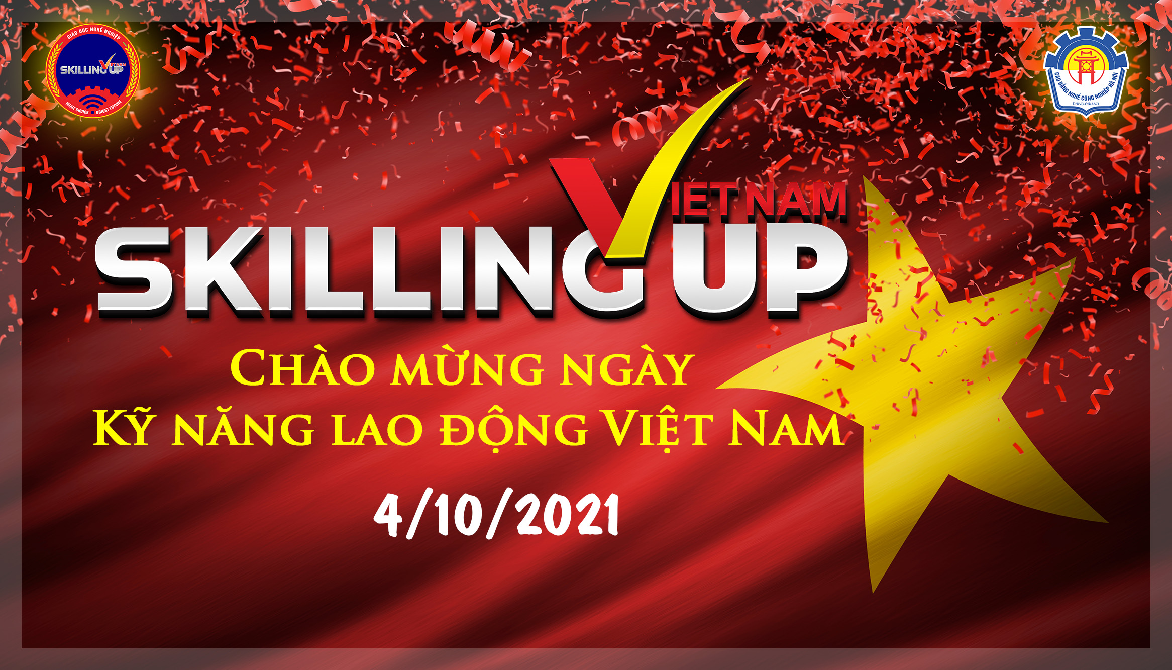 Chào mừng ngày kỹ năng lao động việt nam 4/10/2021