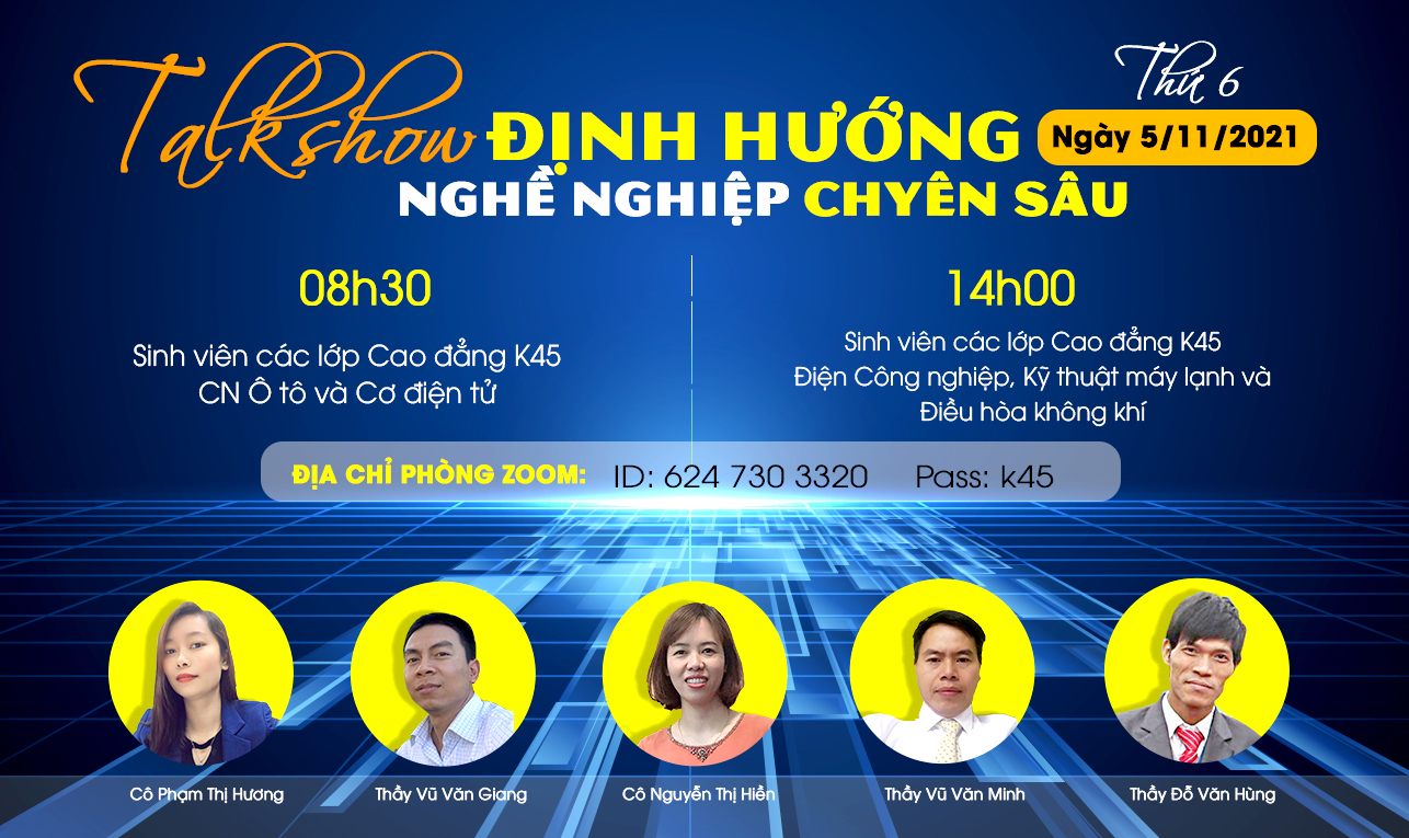 Talkshow định hướng nghề nghiệp chuyên sâu năm 2021