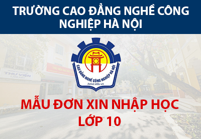 Mẫu đơn xin nhập học lớp 10